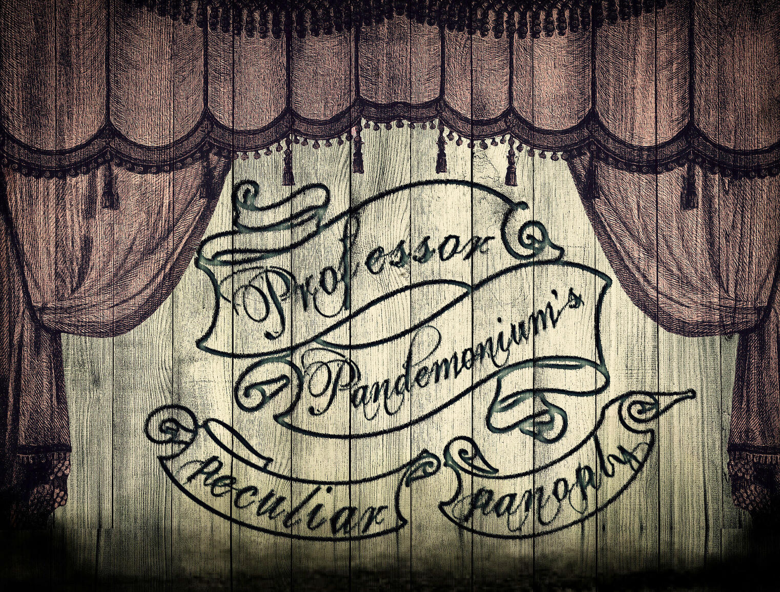 Breathing Space show logo, A yellow rocket with a circular vapor trail surrounding the words Breathing Space with Fading Frontier written along the bottom edge of the circle